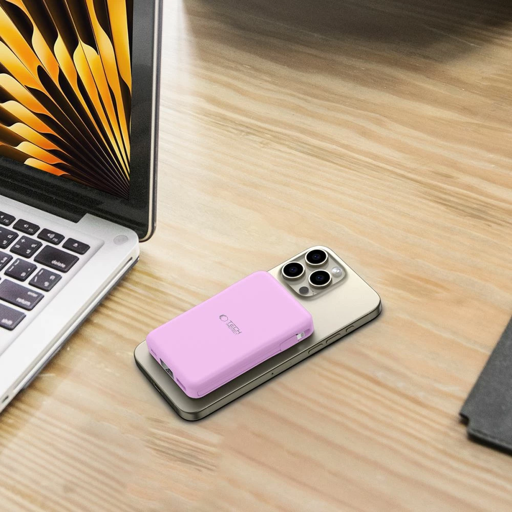 Powerbank Tech-Protect PB31 LifeMag 10000mAh, MagSafe, Violet