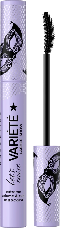 Maskarë për femra Eveline Cosmetics Let's Twist e zezë 10ml