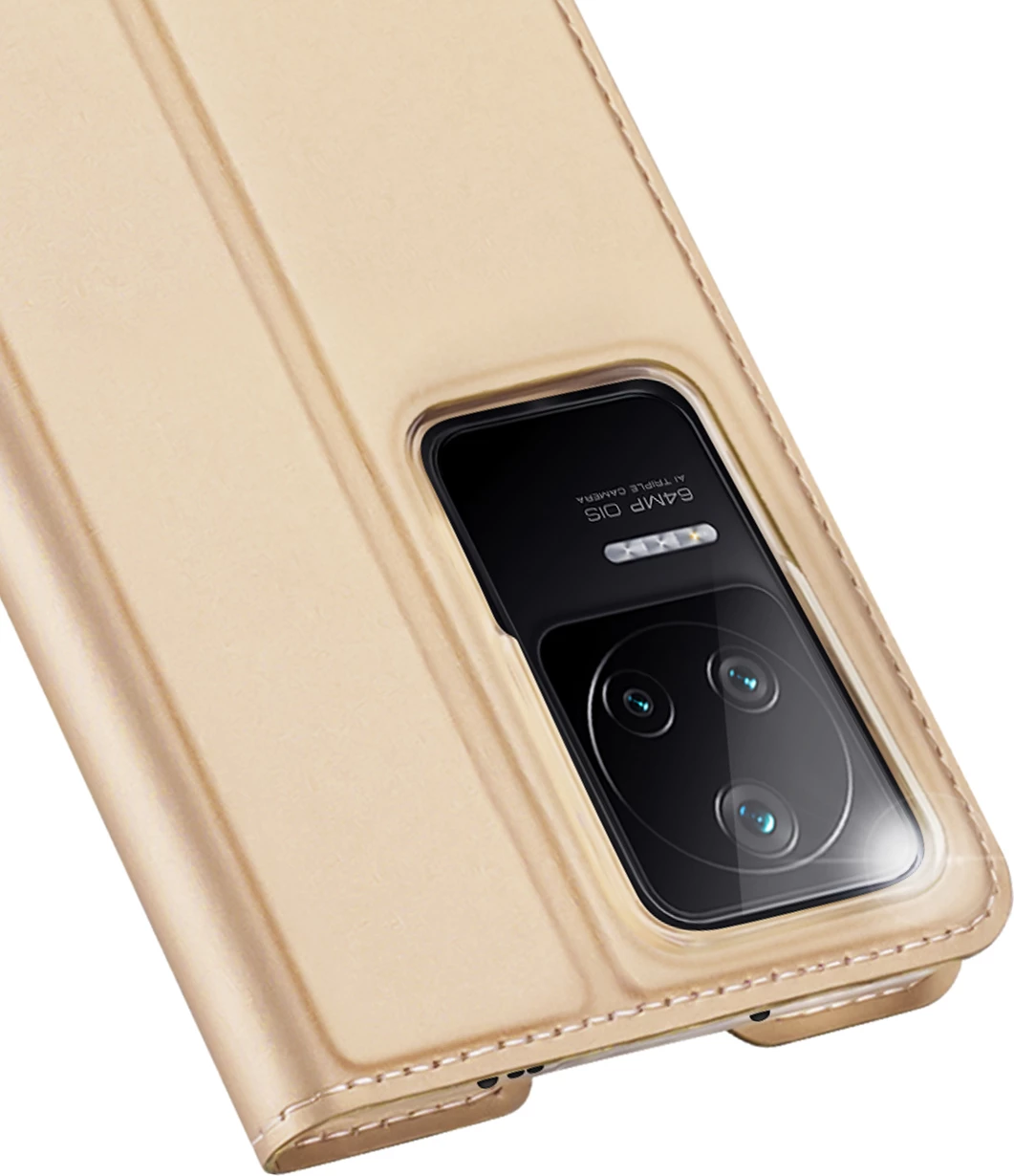 Mbështjellës Dux Ducis Skin Pro për Xiaomi Poco F4 5G, me xhep kartelash, funksion stand, lëkurë ekologjike, Ari