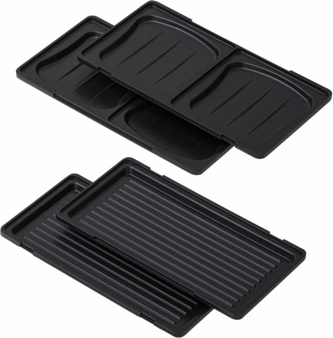 toster/sanduiç-maker ADLER AD3073 1400W 2-në-1 me pllaka ndërruese, i zi