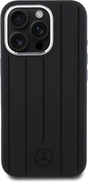 Mbështjellës Mercedes MEHMP16L23SUVSK për iPhone 16 Pro 6.3", silikon, MagSafe, zi