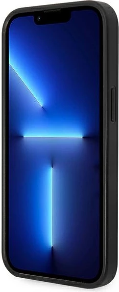 Mbështjellës Karl Lagerfeld KLHCP14MSAPCHG për iPhone 14 Plus 6.7", Saffiano Choupette Head Patch, argjendtë