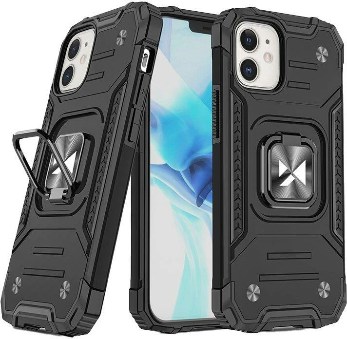 Mbështjellës Wozinsky Ring Armor për iPhone 14 Plus, i zi