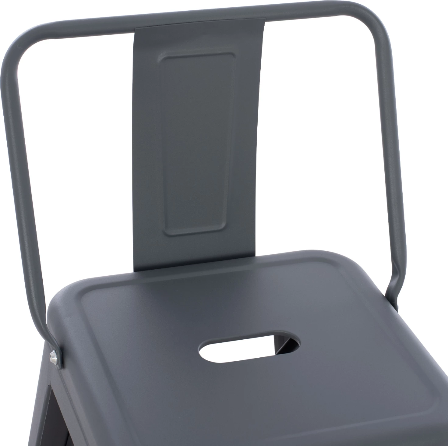 Karrige për bar Melita, lartësi mesatare, metalike, ngjyrë gri, FH8574.10, 42x42x98 cm