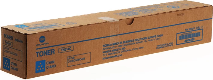 Toner, Konica Minolta, TN514C / A9E8450, rendiment 26000 faqe, cian
