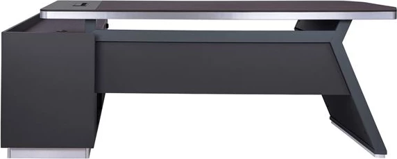 Tavolinë profesionale për zyre, kënd i djathtë, ngjyrë trëndafili, FH2084R, 220x180x76 cm