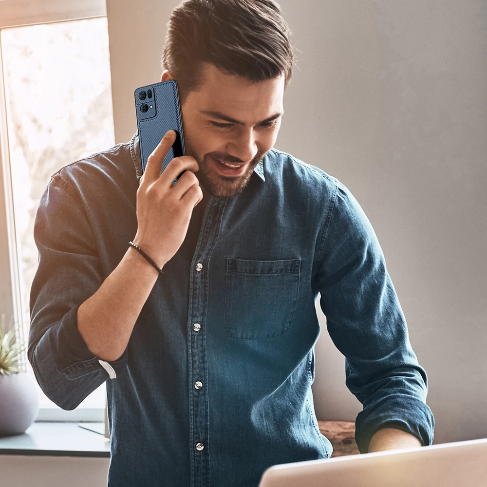 Mbështjellës Dux Ducis Fino për Oppo Reno 7 Pro 5G, najlon, i zi