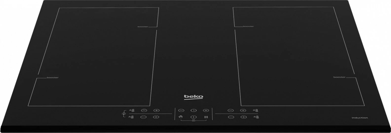 Pjatë induksioni Beko HII64206F2MT, 4 zona, e zezë