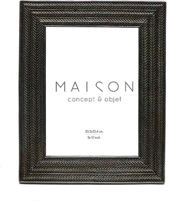 Kornizë fotoje Argent, polirezine, ngjyrë argjendi antike, 25x18.5x23 cm