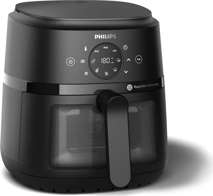 Fritezë me ajër, Philips, NA220/00, 4.2 L, 1500 W, e zezë