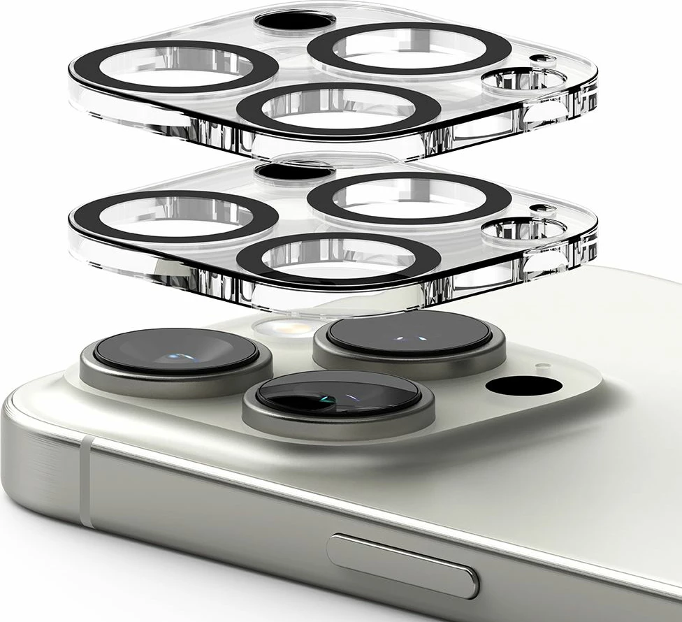 Mbrojtës xhami për kamerë Ringke për iPhone 16 Pro / 16 Pro Max, 2 copë