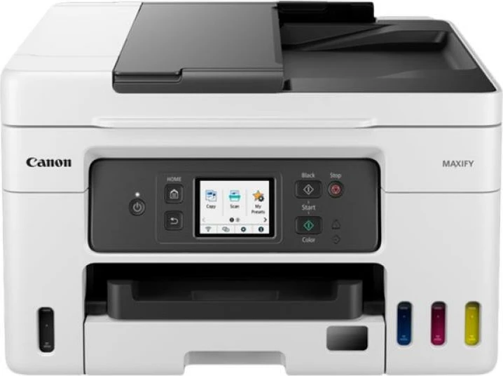 Printer multifunksional, Canon, MAXIFY GX4050 (5779C006), Inkjet MegaTank A4, 1200 dpi, ADF, LAN & Wi‑Fi, i bardhë