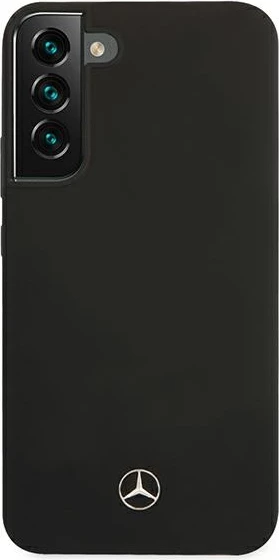 Mbështjellës Mercedes Silicone për Samsung Galaxy S22+, i zi