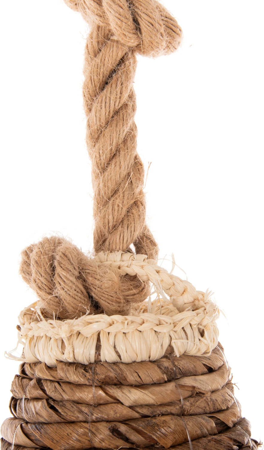 Llambë varëse tavani set FH11922, litar dhe fibra gjethe palme të thara, Φ51Χ155+H cm