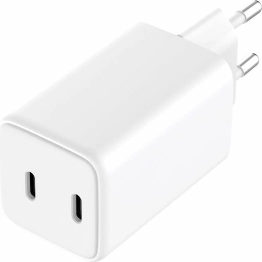 Karikues muri SANDBERG 441-56 Dual USB-C PD 65W GaN III, i bardhë