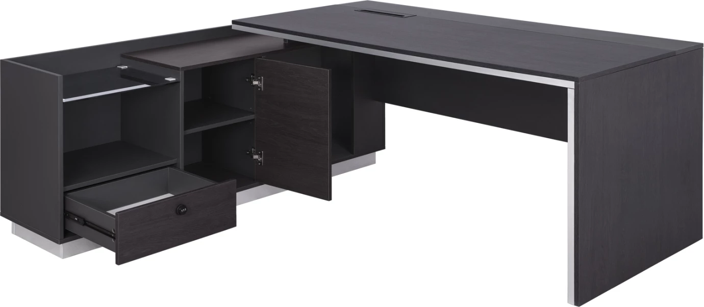 Zyrë profesionale me kënd të majtë, ngjyrë trëndafili, FH2112L, 200x160x76 cm