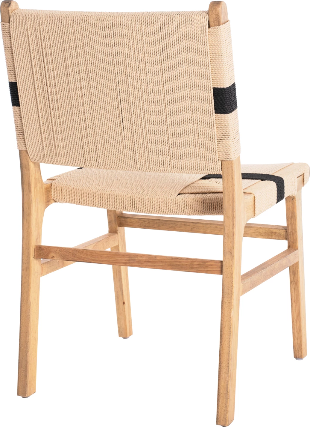 Karrige relaksuese, dru gome dhe litar, ngjyrë natyrale rustike, 50x60x88H cm, FH9323.01, set prej 2 copë