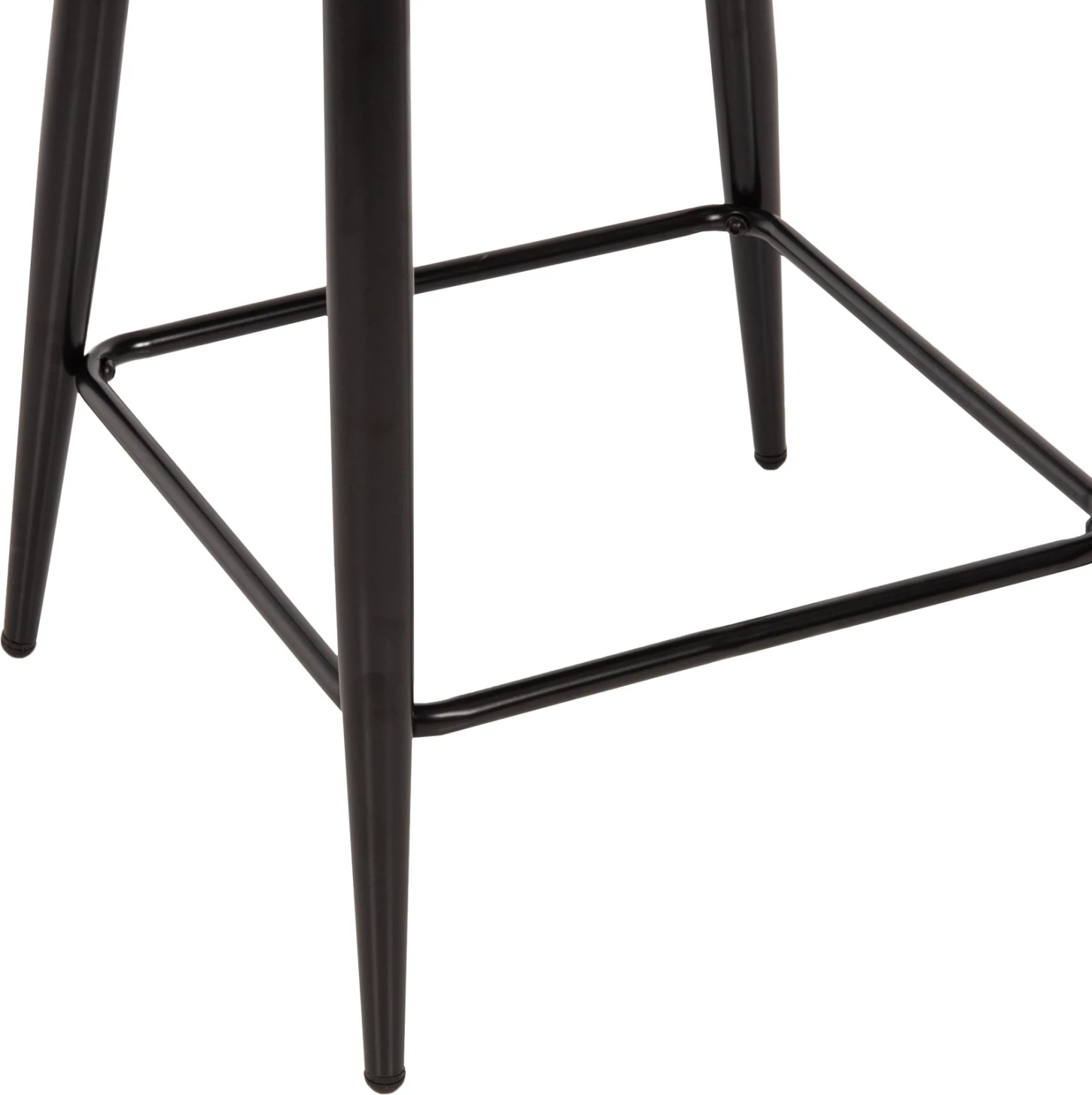 Karrige për bar, lartësi mesatare, FH8586.02, pëlhurë boucle ecru, këmbë metalike të zeza, 55x62x105H cm., set prej 2 copë