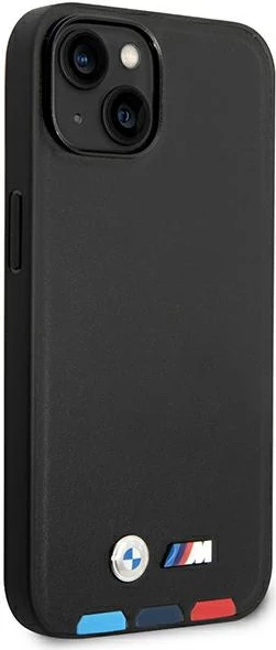 Mbështjellës BMW BMHCP14M22PTDK për iPhone 14 Plus 6.7", lëkurë, e zezë