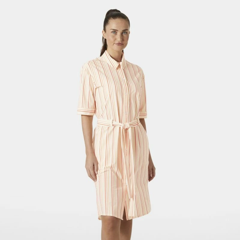 Fustan këmishë Helly Hansen për femra, bezhë