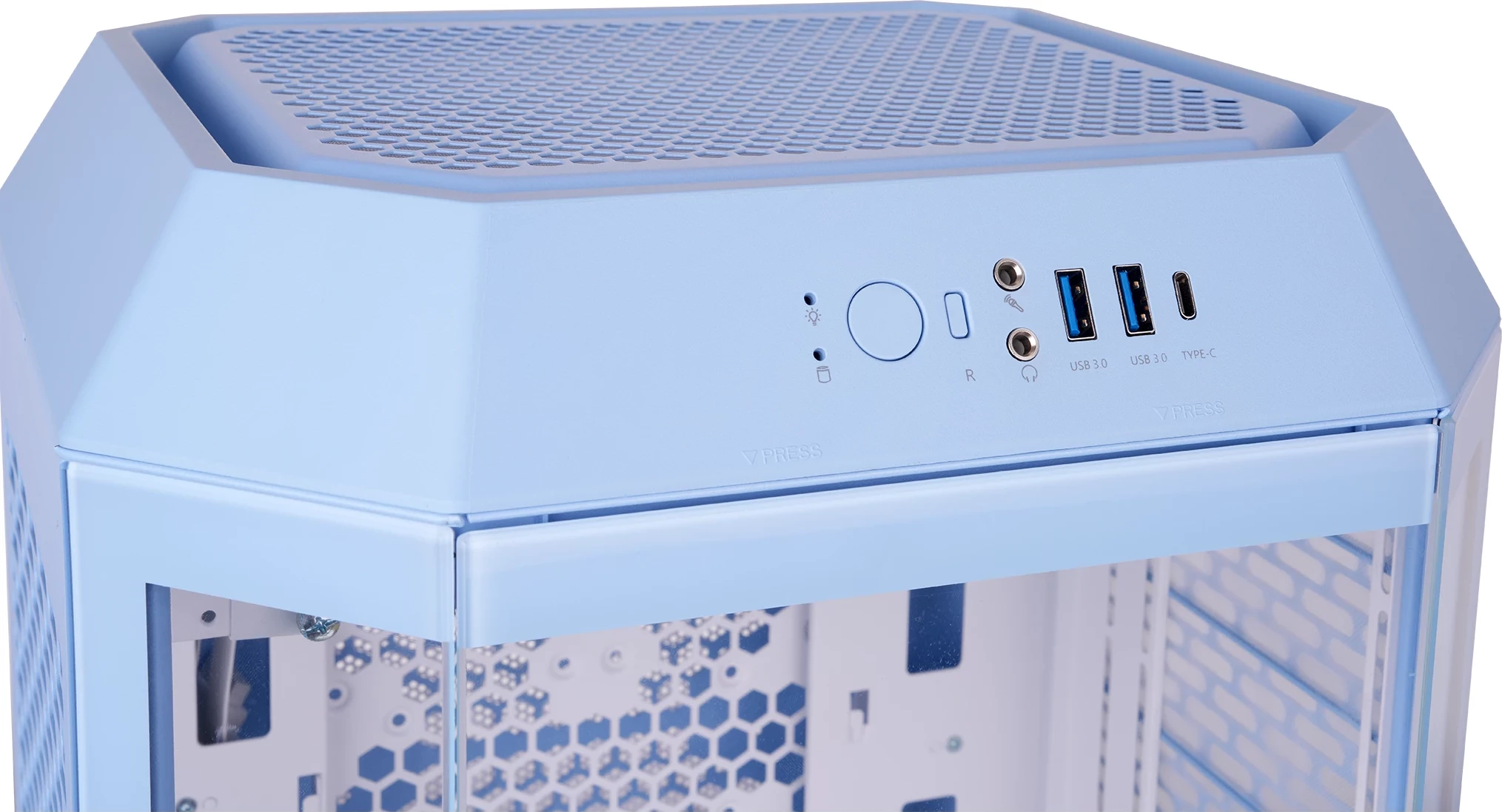 Kasë Thermaltake The Tower 250 TG, Mini Tower, Hydrangea Blue