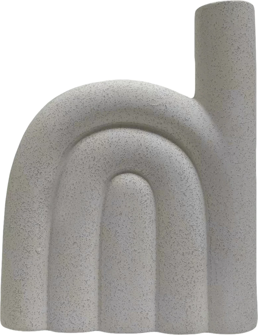 Dekor tavoline prej qeramike, ngjyrë e bardhë, FH4639.01, 23.5x5.5x29.5 cm