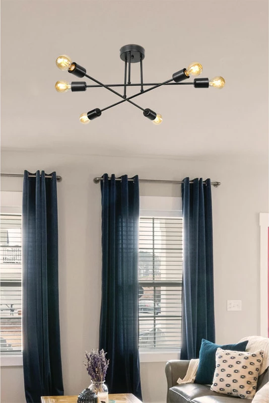 Dritë tavani PWL-1122 Ε27 e zezë D61x25cm