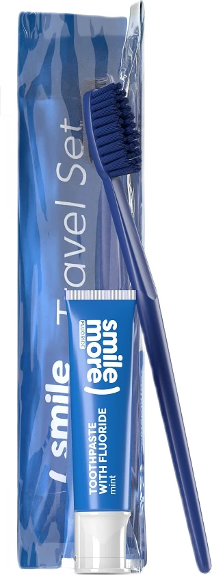 Set pastë dhëmbësh dhe furçë HiSkin Smile 30ml blu