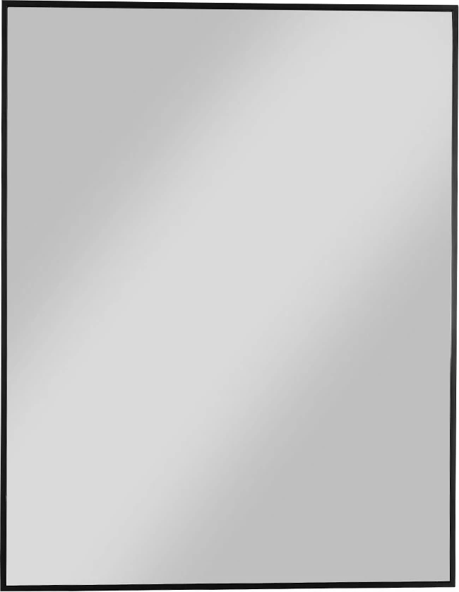 Pasqyrë Lisso, kornizë e zezë, 70x90cm