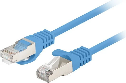 Kabllo rrjeti Lanberg CAT 6, 1m, RJ45, paketë 10 copë, Blu