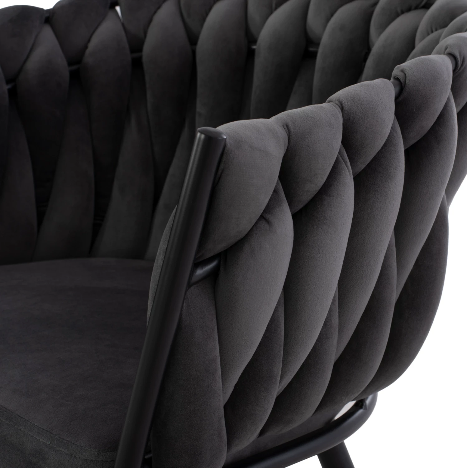 Karrige Luanda, kadife, ngjyrë molle të kalbur, FH8741.01, 60x54x78 cm, set prej 2 copë