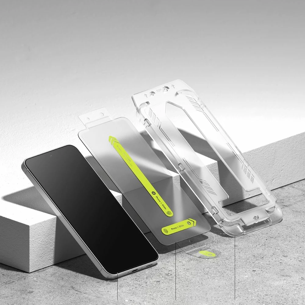 Xham i temperuar Ringke Easy Slide për Samsung Galaxy A56 5G, 2 copë, Transparent