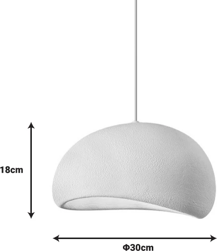 Llambë tavani Zulcere e bardhë ps 30x18cm