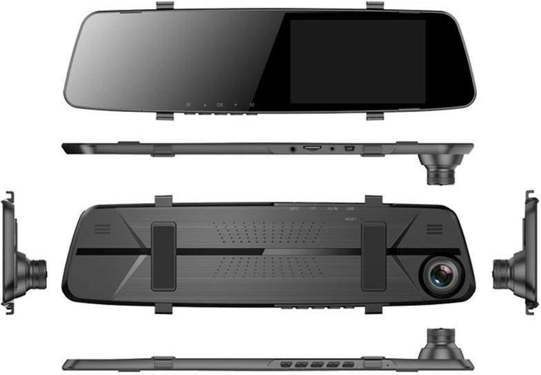 Kamerë veture Tracer 4.5D FHD VELA, Full HD, kënd 150°, me kamerë të pasme, e zezë