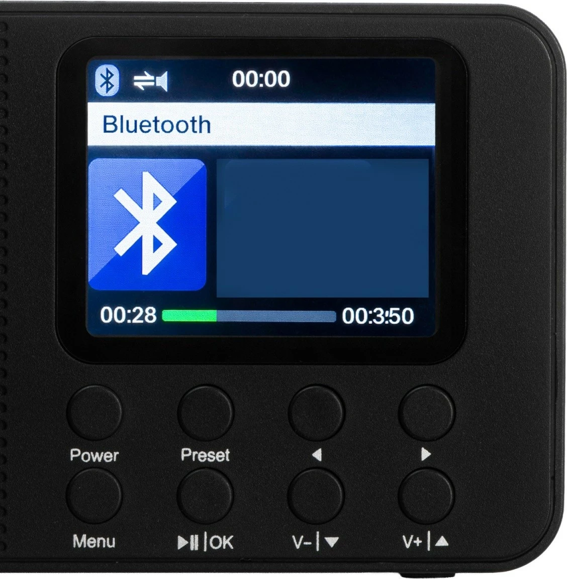 Radio interneti Camry CR1918, ekran 2.4\", WiFi 2.4GHz, Bluetooth, 3W, 99 presete, 2xUSB, 3.5mm, zezë