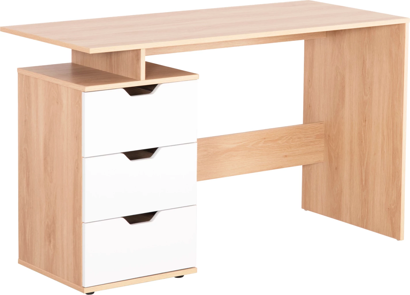 Tavolinë me sirtarë COLT FH18291 melaminë, sonama-bardhë, 120x53x75H cm