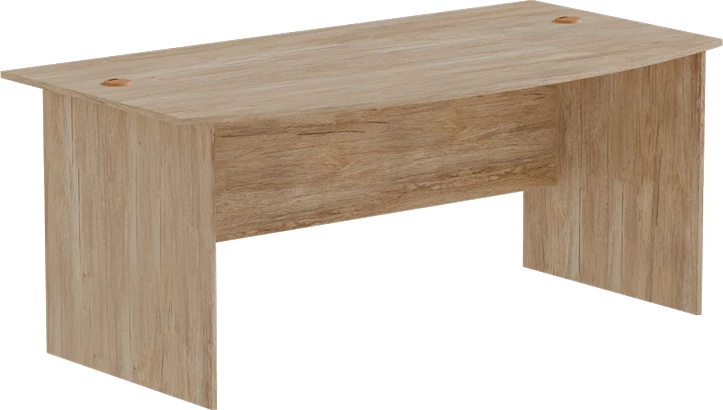 Tavolinë pune Anze, melaminë natyrale, 180x93.5x75cm