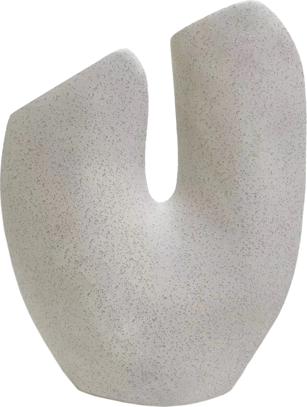 Dekor tavoline prej qeramike, ARKEN FH4619.01, ngjyrë e bardhë e çelur me kristalizim, 20.5x8x26 cm