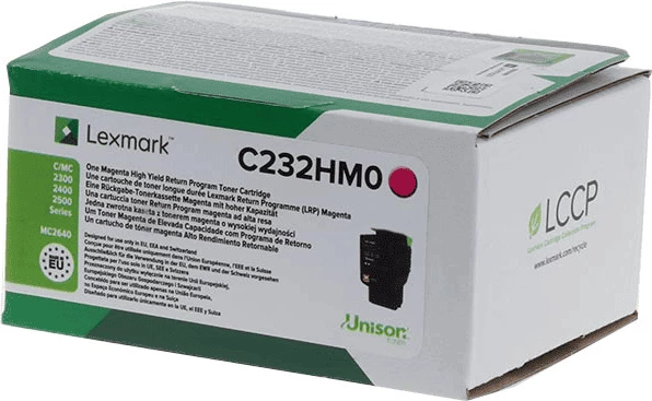 Toner, Lexmark C232HM0 kapacitet i lartë 2300 faqe XL, magenta