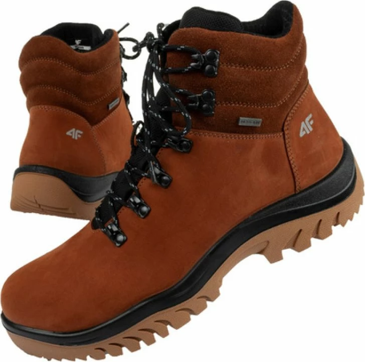 Atlete trekking për meshkuj 4F, ngjyrë kafe