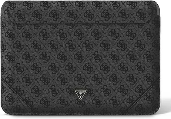 Mbështjellës laptopi Guess 4G Uptown Triangle Logo, 13-14", e zezë