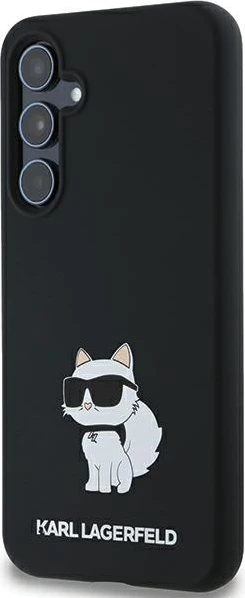 Mbështjellës Karl Lagerfeld Silicone Choupette për Samsung Galaxy A35, i zi