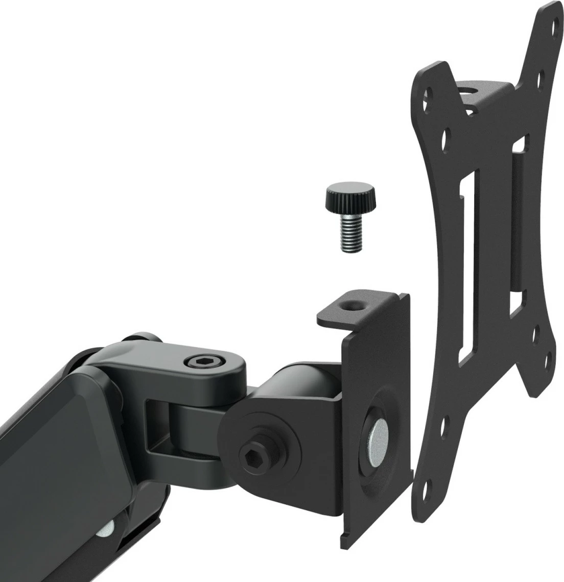 Mbajtës tavoline për 2 monitorë Maclean MC-134, 17-32\", VESA 75x75/100x100, 2-10 kg, i zi