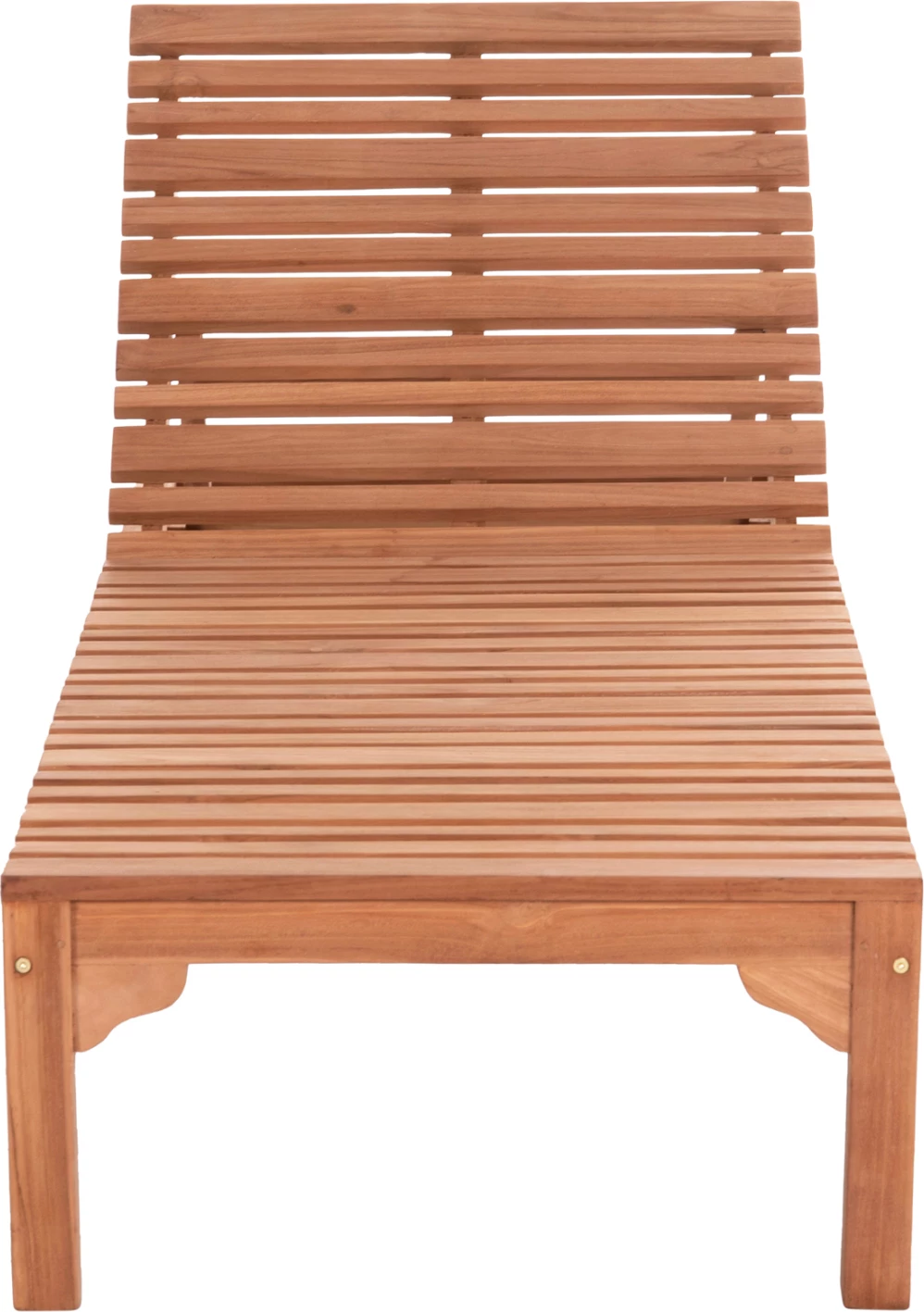 Shezlong me rrota STELLANO, dru tik natyral, 200x65x31cm