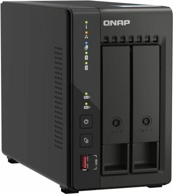 Server NAS QNAP TS-253E-8G, 2-bay/2 disqe, 8GB RAM, 2x 2.5GbE, i zi