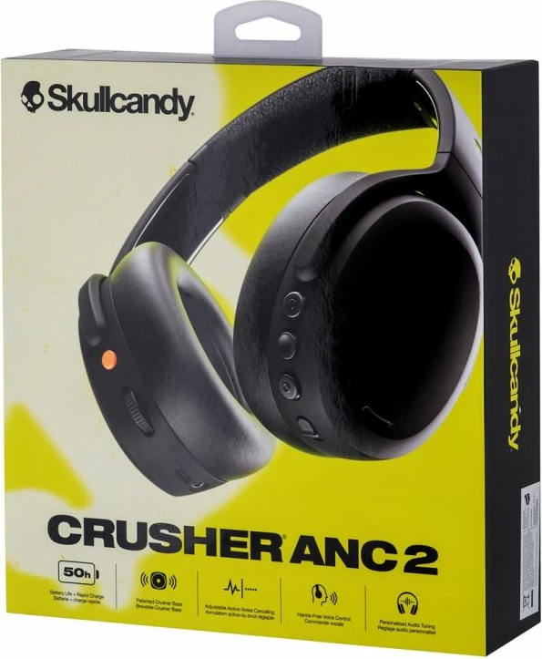 Kufje wireless Skullcandy Crusher ANC2, të zeza