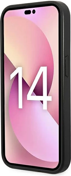 Mbështjellës Karl Lagerfeld KLHCP14XSAPCHK për iPhone 14 Pro Max 6.7", Saffiano Choupette Head Patch, i zi