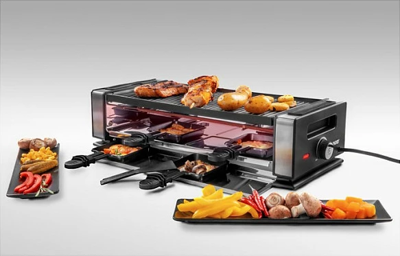 Grill raclette Unold 48760, 1200 W, 230 V, 50 Hz, i zi/inoks