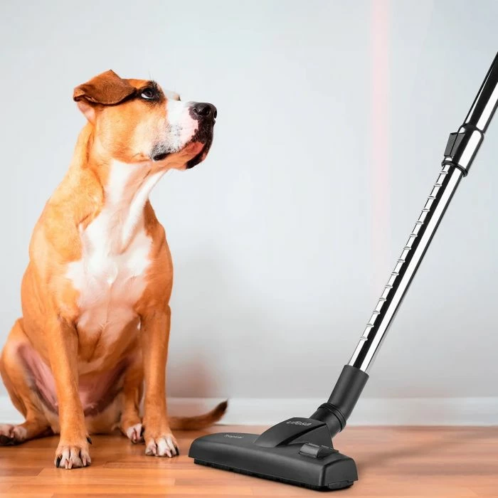 fshesë elektrike me kabllo UFESA Tropical 600W, ciklonike, filtër HEPA, 0.8L, 2-në-1, gri/e zezë me të kuqe