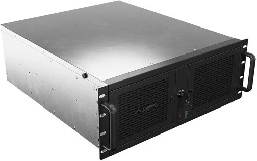 Kasë serveri Lanberg SC01-5204-12B, 4U, për rack 19", ATX/ITX/Micro ATX/SSI-CEB, 13 slote disqesh, 5 ventilatorë, e zezë/çelik